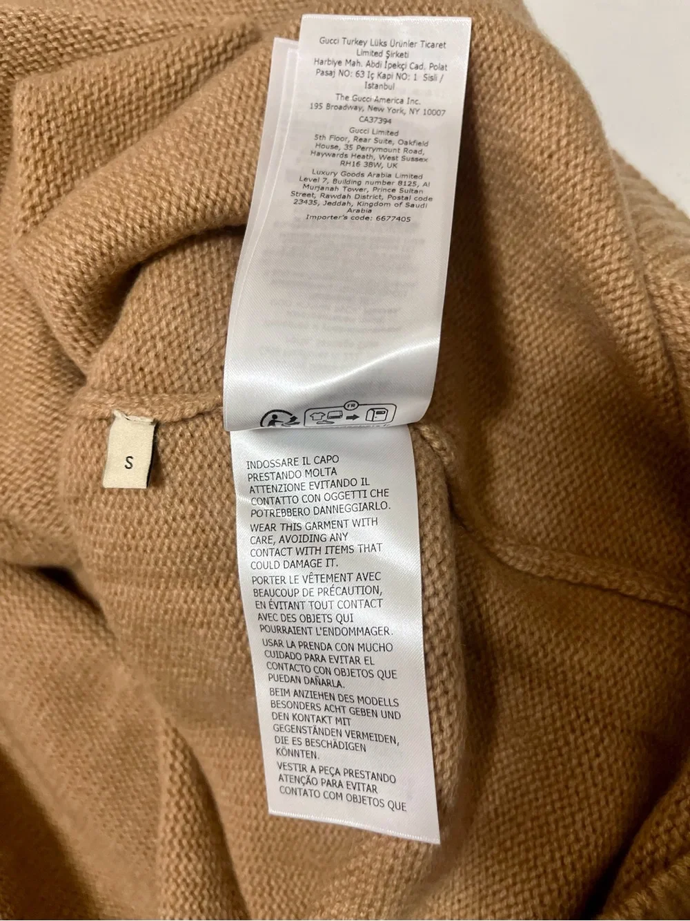 Gucci oversized cashmere